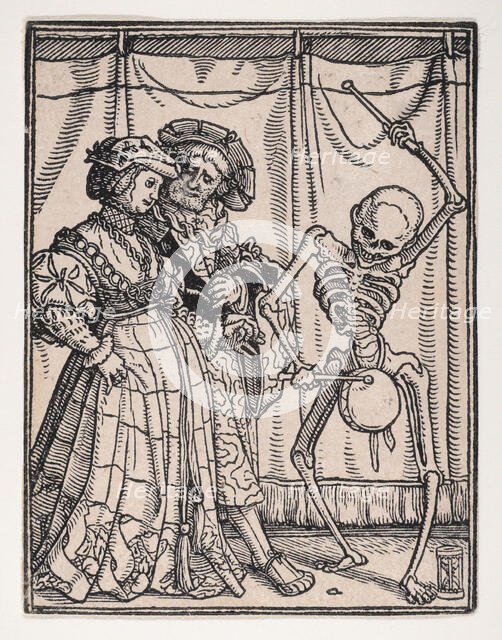 The Noblewoman, from The Dance of Death, ca. 1526, published 1538. Creator: Hans Lützelburger.
