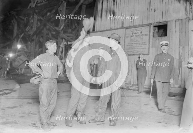 Aqueduct fire rescued, 1913. Creator: Bain News Service.