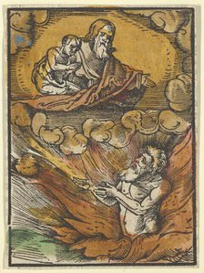 The Rich Man in Hell and the Poor Lazarus in Abraham's Lap, from Das Plenarium, 1517. Creator: Hans Schäufelein the Elder.