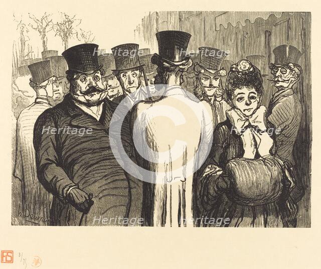 Le Boulevard des Italiens, 1862. Creator: Charles Maurand.