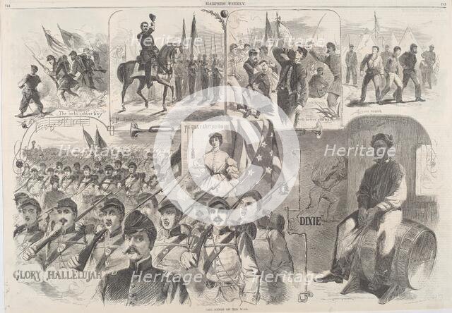 The Songs of War, published 1861. Creator: Winslow Homer.