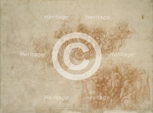 The Worship of the Brazen Serpent, 16th century. Artist: Michelangelo Buonarroti.