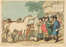 Insurable Cattle, published 1809. Creator: Thomas Rowlandson.