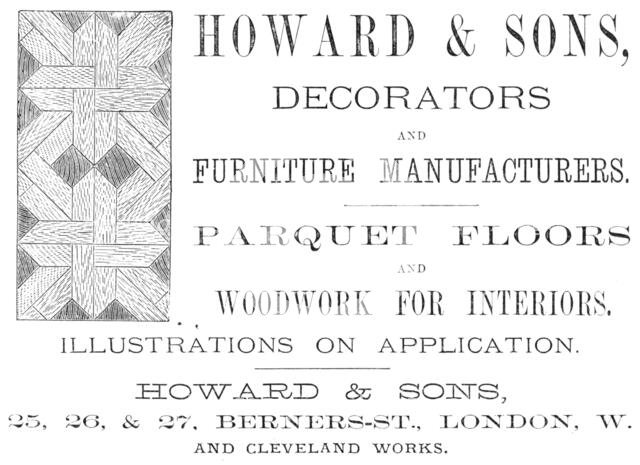 Howard & Sons, Decorators and Furniture Manufacturers, 1883. Creator: Unknown.