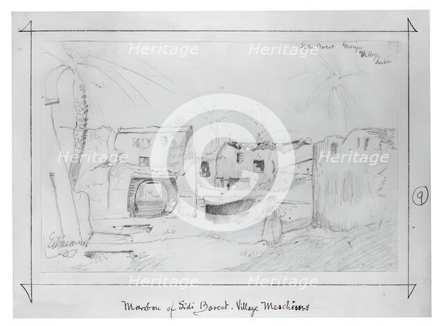 Sidi Barcat Mosque, c. 1893. Creator: Louis Michel Eilshemius.