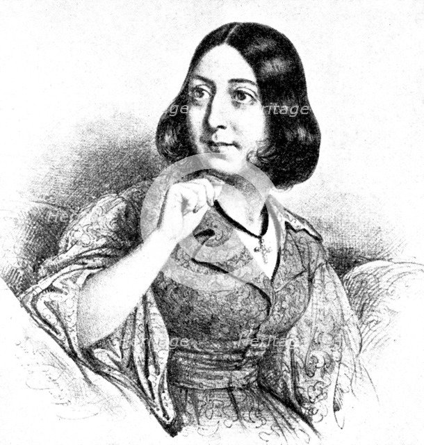 'George Sand', 1923.Artist: Louis Leopold Boilly