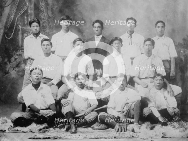 Chinese baseball team, Honolulu, 1910. Creator: Bain News Service.
