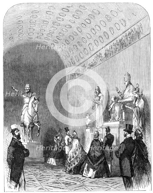 The Prince and Princess of Wales at Thorwaldsen’s Museum, Copenhagen, 1864. Creator: Unknown.