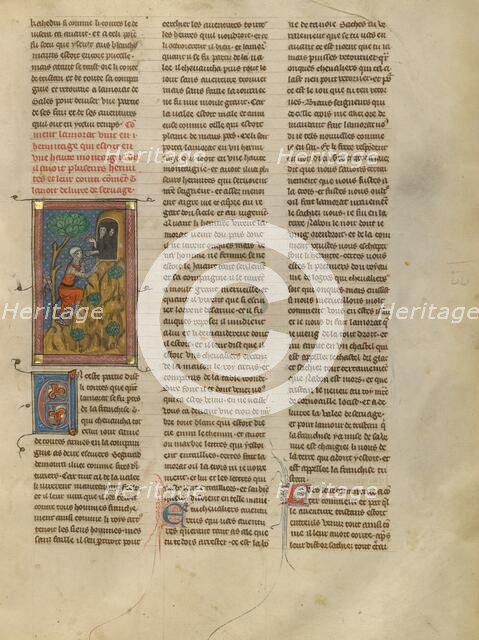 Lamorat Meeting some Hermits, about 1320-1340. Creator: Unknown.