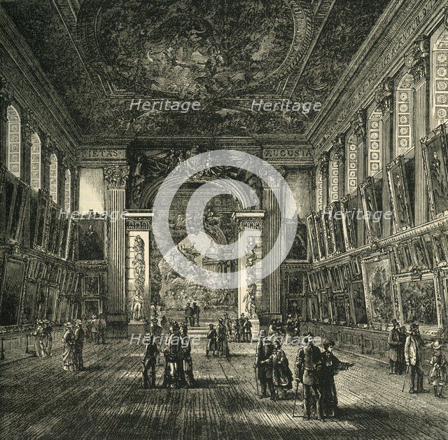 'The Painted Hall, Greenwich Hospital', (c1878). Creator: Unknown.