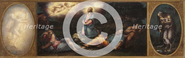 Christ on the Mount of Olives with Two Allegorical Figures. Artist: Vasari, Giorgio (1511-1574)