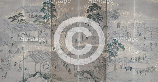 Activity at a kiln, 1859. Creator: Minzan.