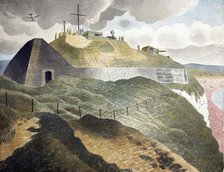 Coastal defences, 1940. Creator: Eric Ravilious.