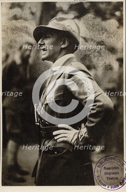Gabriele D'Annunzio, Italian poet, novelist and dramatist, 20th century. Artist: Studio Fotografico Ferrurio