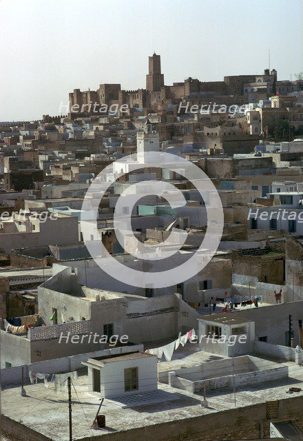 View from the watch-tower of the Ribat across Sousse. Artist: Unknown