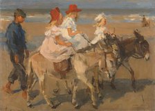 Donkey Rides on the Beach, c.1890-c.1901. Creator: Isaac Lazerus Israels.