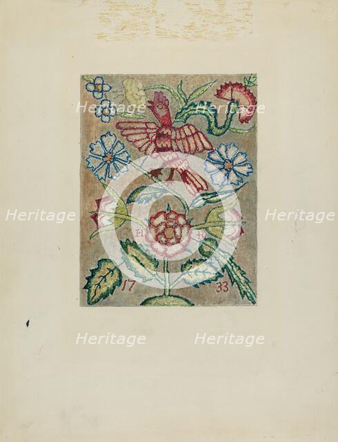 Sampler, c. 1936. Creator: Ella Josephine Sterling.