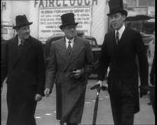 People Walking to the Houses of Parliament, 1936. Creator: British Pathe Ltd.