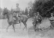 Belgian Franctireurs, prisoners of German Hussars, between 1914 and c1915. Creator: Bain News Service.