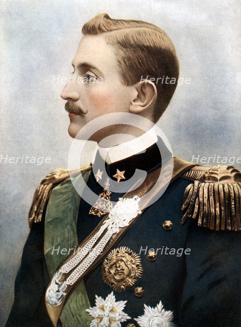 Emanuele Filiberto, Duke of Aosta, late 19th century. Artist: Unknown