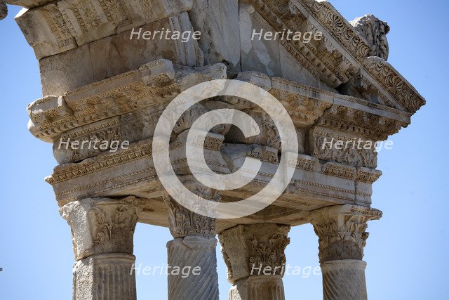The Tetrapylon at Aphrodisias, Turkey. Artist: Samuel Magal