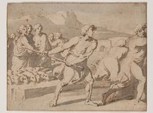 Moses and the Daughters of Jethro, between 1775 and 1780. Creator: Louis Adrien Masreliez.