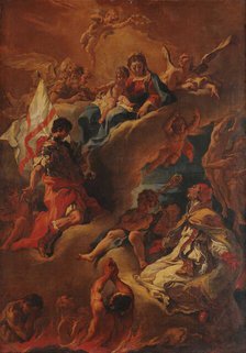 The Virgin Interceding for the Souls in Purgatory, 1688. Creator: Ricci, Sebastiano (1659-1734).