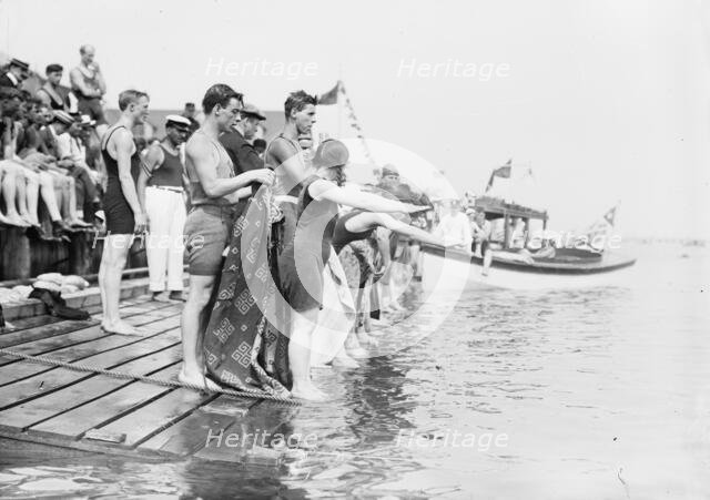 Coney Isl Races-start of 100 yd. (women's), between c1910 and c1915. Creator: Bain News Service.