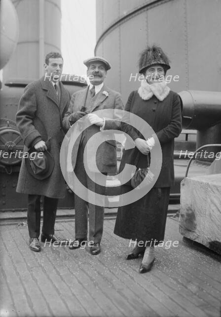 Gerald & Felix M. Warburg with Mrs. Maurice Loeb, between c1915 and c1920. Creator: Bain News Service.