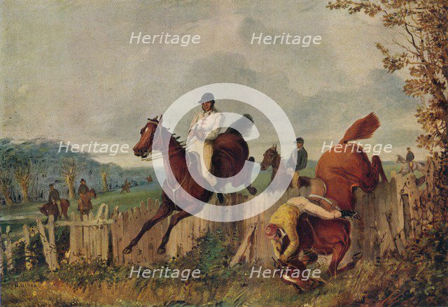 Steeplechasing, ,c1805-1851, (1924). Artist: Henry Thomas Alken