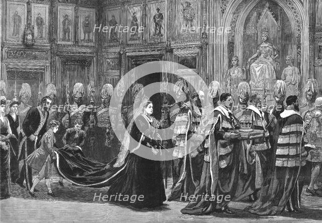 'The Opening of the new Parliament by the Queen', 1886.  Creator: Unknown.