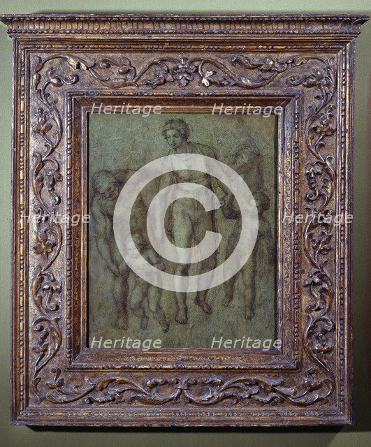 The Holy Family with St John the Baptist, c1540. Artist: Michelangelo Buonarroti.