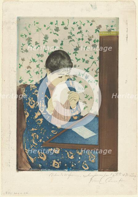 The Letter, 1890-1891. Creator: Mary Cassatt.
