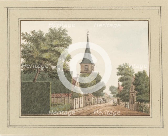 View of the village of Heemskerk, c. 1752. Creator: Anon.