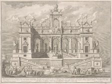 The Prima Macchina for the Chinea of 1764: A Capitol Building, 1764. Creator: Giuseppe Vasi.