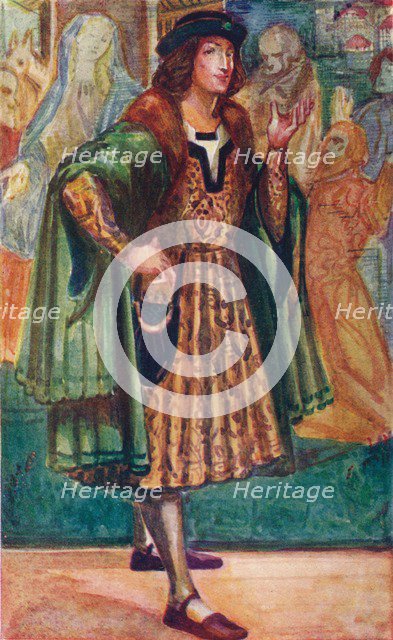 'A Man of the Time of Richard III', 1907. Artist: Dion Clayton Calthrop.