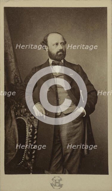 Portrait of the composer François Bazin (1816-1878), ca 1760. Creator: Hanfstaengl, Erwin (1837-1905).