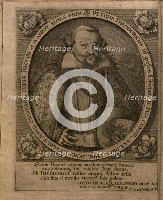 Portrait of Peter Theodoricus (1580-1640), 1671.