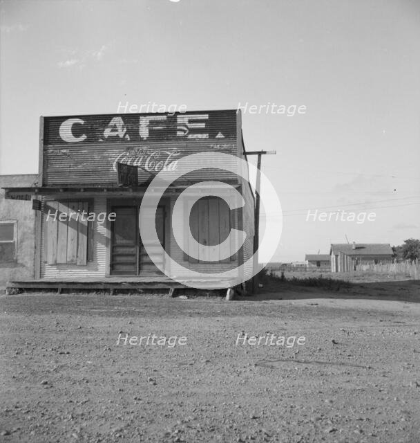 Abandoned cafe in Carey, Texas, 1937. Creator: Dorothea Lange.