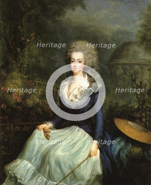 Marié-Antoinette devant le temple de l'Amour. Creator: Gautier Dagoty, Jean-Baptiste André (1740-1786).