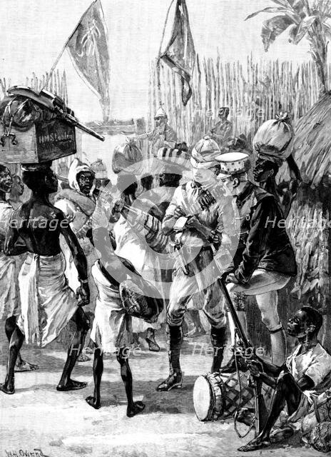 Emin Pasha Relief Expedition - Stanley’s departure from Yambuya Camp:...Final Instructions..., 1890. Creator: R. Taylor.