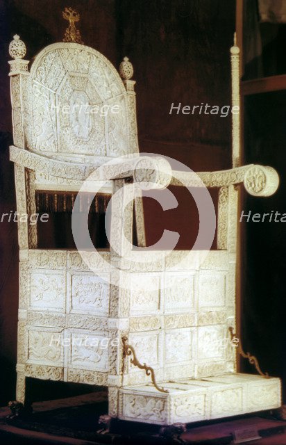 Throne of Tsar Ivan the Terrible, 16th century. Artist: Unknown