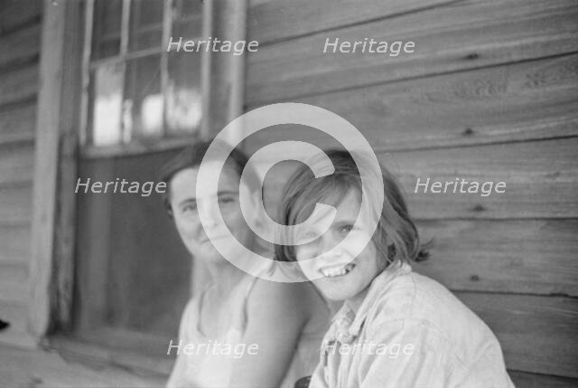 Elizabeth and Ida Ruth Tengle, Hale County, Alabama, 1936. Creator: Walker Evans.