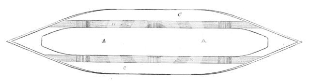 Plan of the Mackie Channel passage steamer, 1872. Creator: Unknown.
