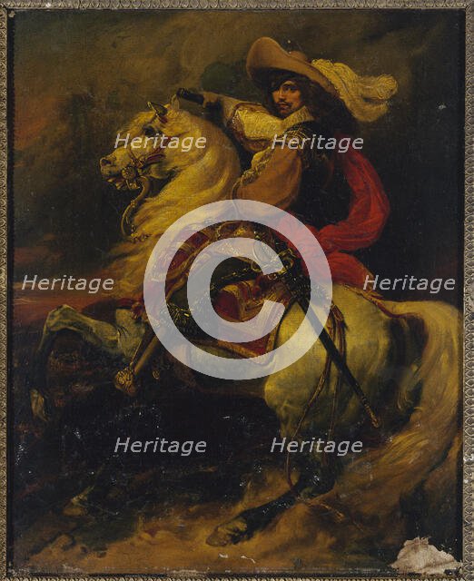 Equestrian portrait of Josias, count of Rantzau (1609-1650), marshal of France, c1834. Creator: Jean Alaux.