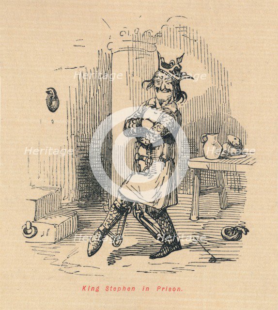 'King Stephen in Prison', c1860, (c1860). Artist: John Leech.