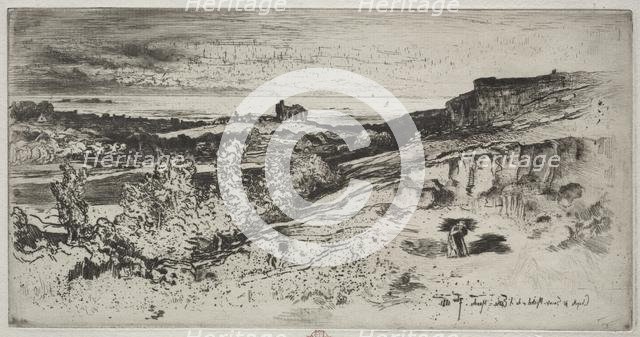 The Chapel Saint-Michel at lEstre, 1881. Creator: Félix Hilaire Buhot (French, 1847-1898).