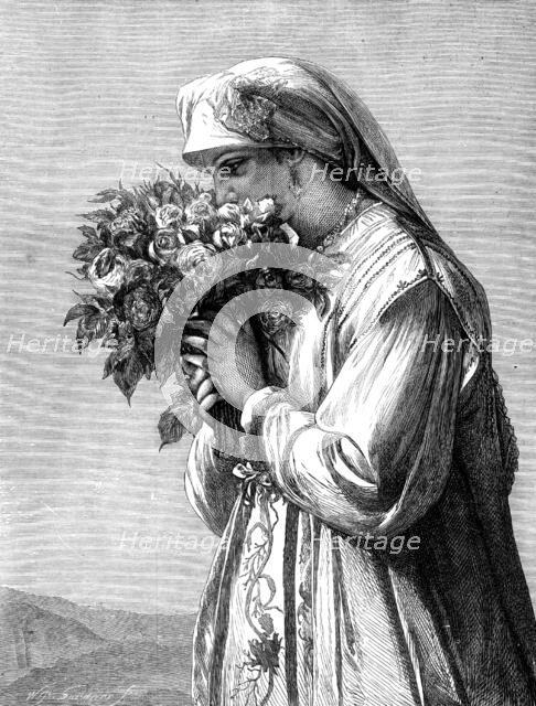 "Les Roses." by Portaels, 1873. Creator: William Biscombe Gardner.