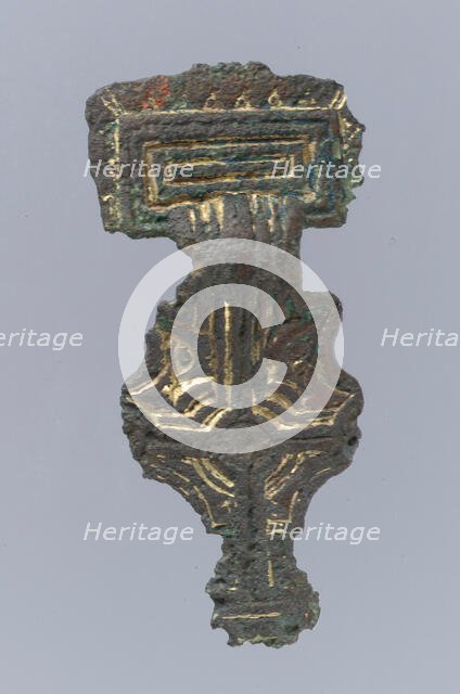 Square-Headed Brooch, Anglo-Saxon, first half 6th century. Creator: Unknown.