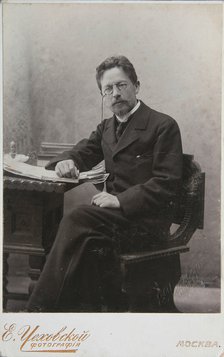 Portrait of the Author Anton Chekhov (1860–1904), 1905.